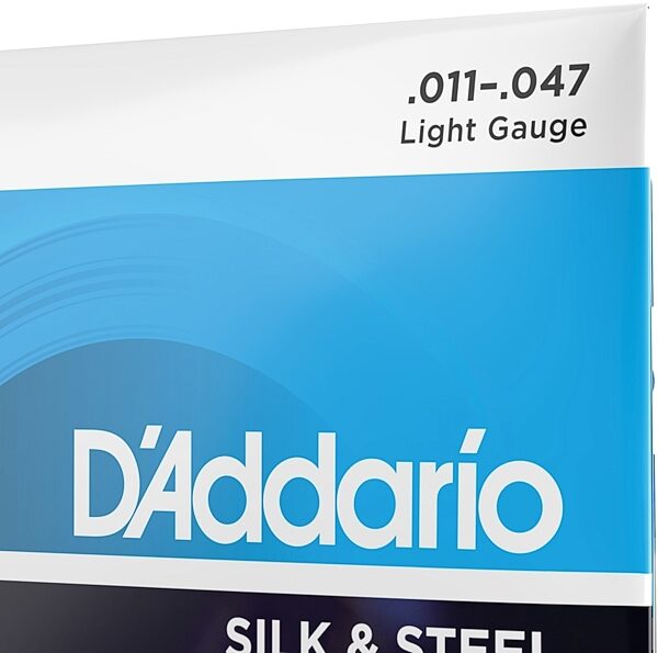 D'Addario EJ40 Silk and Steel Folk Acoustic Guitar Strings, New, view