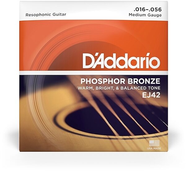 D'Addario EJ42 Resophonic Acoustic Guitar Strings, Medium, view