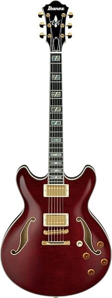 Ibanez EKM100 Eric Krasno Semi-Hollowbody Electric Guitar (with Case), Wine Red