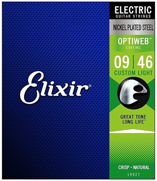 Elixir Optiweb Electric Guitar Strings, Custom Light, Main