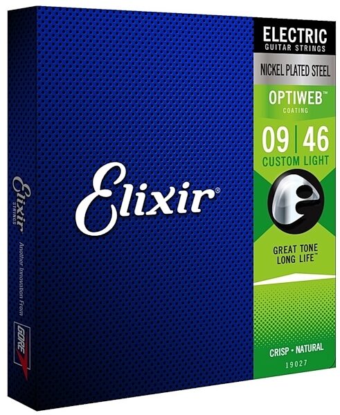 Elixir Optiweb Electric Guitar Strings, Custom Light, Alt1
