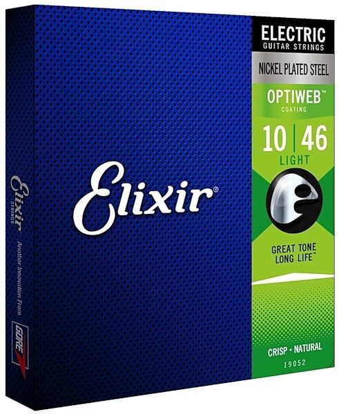 Elixir Optiweb Electric Guitar Strings, Light, Alt1