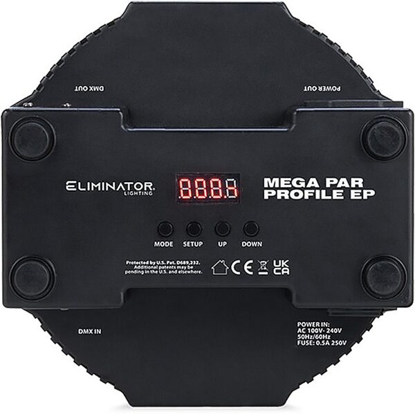 Eliminator Lighting Mega Par Profile EP Stage Light, New, Action Position Back
