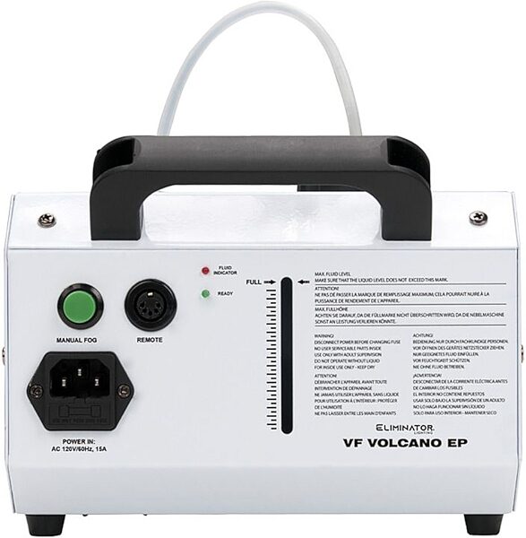 Eliminator Lighting VF Volcano EP Fog Machine, New, Action Position Back
