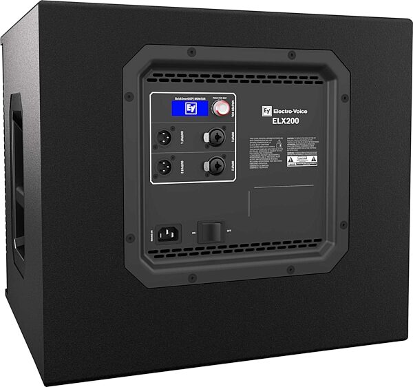 Electro-Voice ELX200-12SP Powered Subwoofer Speaker (1200 Watts), Black, Single Speaker, Rear
