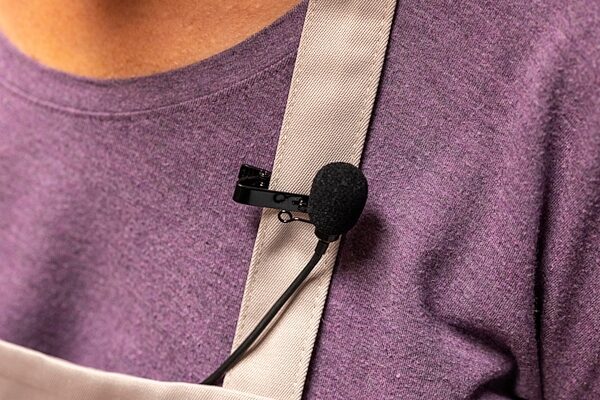 Mackie EM-95ML Lavalier Microphone with In-Line Amplifier for Smartphone and DSLR, New, In Use