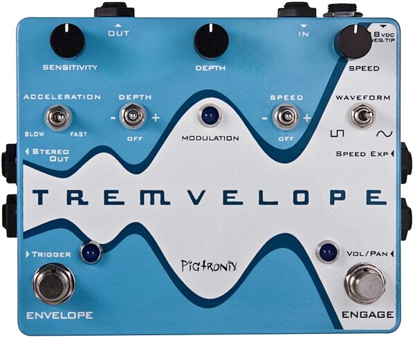 Pigtronix Tremvelope Envelope Modulated Tremolo Pedal, Main