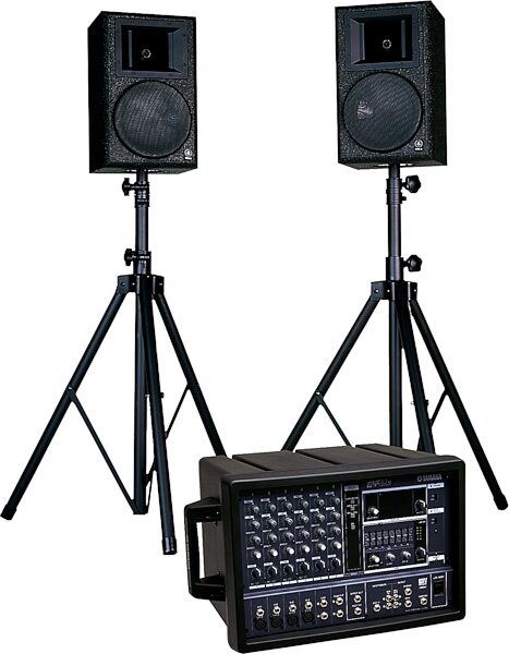 Yamaha EMX62M PA Package (EMX62M Powered Mixer, 2 AS108 Speakers), Main