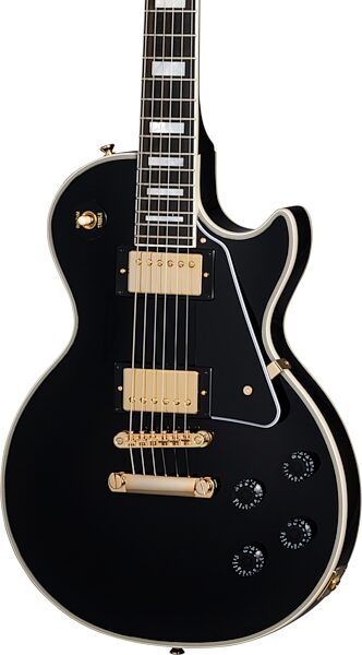 Epiphone Inspired by Gibson Custom Les Paul Custom, Ebony, Open Box (Very Good), Action Position Back