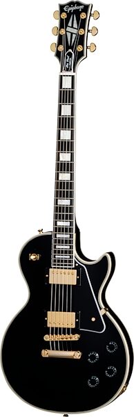 Epiphone Inspired by Gibson Custom Les Paul Custom, Ebony, Open Box (Very Good), Action Position Back
