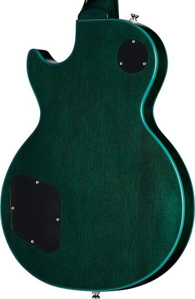 Epiphone Exclusive Inspired by Gibson Les Paul Custom Widow Electric Guitar (with Gig Bag), Peacock, Action Position Back