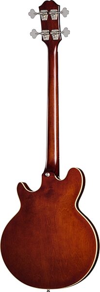 Epiphone Jack Casady Fretless Electric Bass (with Gig Bag), Royal Tan, Action Position Back