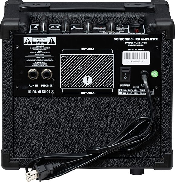 Epiphone Power Players Sonic Sidekick Guitar Combo Amplifier (15 Watts, 1x6"), Warehouse Resealed, Action Position Back