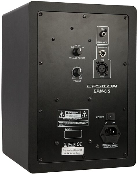 Epsilon EPM-6.5 Studio Monitor, Rear