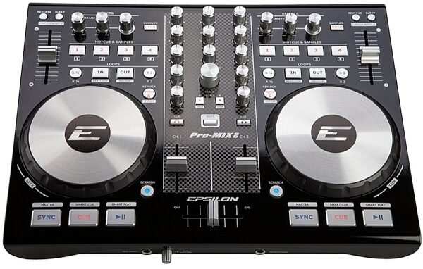 Epsilon Pro-Mix2 DJ Controller and Audio Interface, Black
