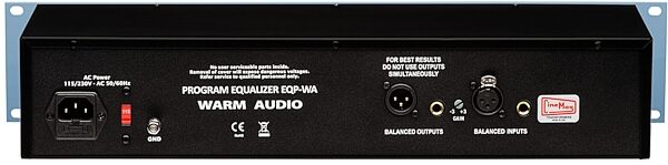 Warm Audio EQP-WA Classic Passive Tube Equalizer, New, Rear