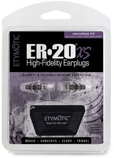 Etymotic Research ER20XS High-Fidelity Earplugs, Universal Fit, Alt