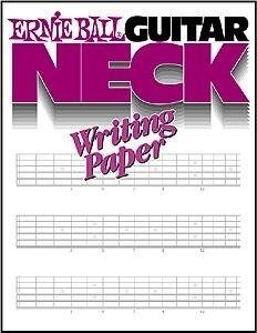 Ernie Ball Guitar Neck Writing Paper Book, Main