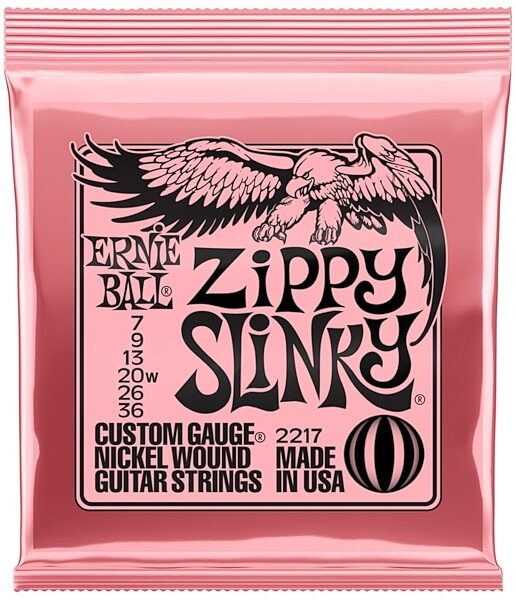 Ernie Ball Zippy Slinky Electric Guitar Strings, New, view