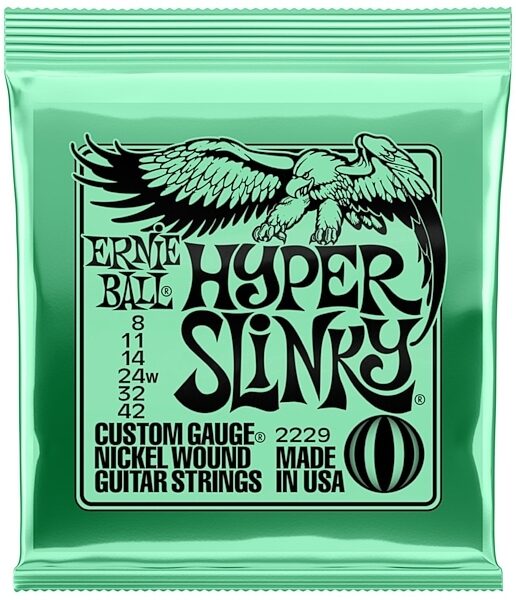 Ernie Ball Hyper Slinky Electric Guitar Strings, New, Main