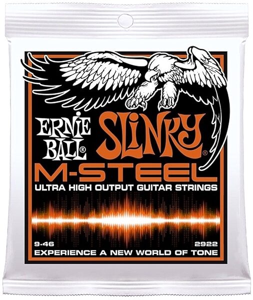 Ernie Ball Hybrid Slinky M-Steel Electric Guitar Strings, 9-46, 2922, Main