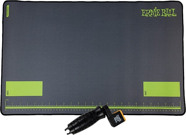 Ernie Ball Instrument Maintenance Techmat, With Pegwinder, pack