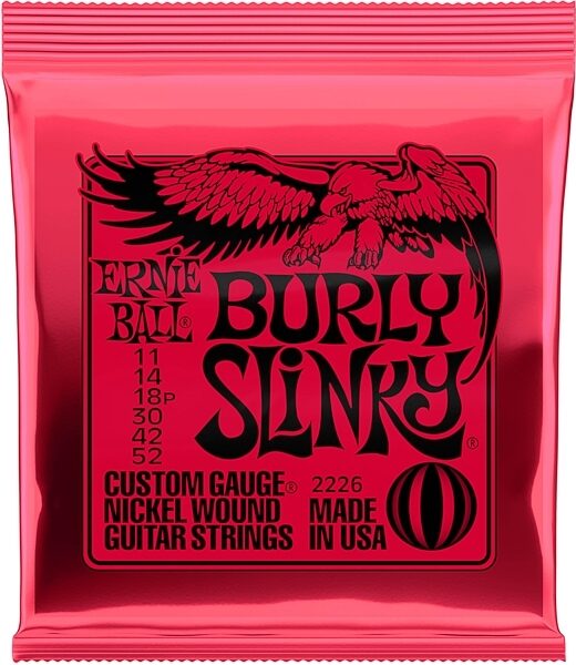 Ernie Ball Burly Slinky Electric Strings, New, Action Position Back