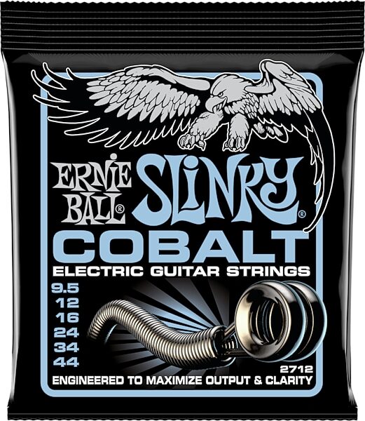 Ernie Ball Primo Slinky Cobalt Electric Guitar String Set, New, Action Position Back