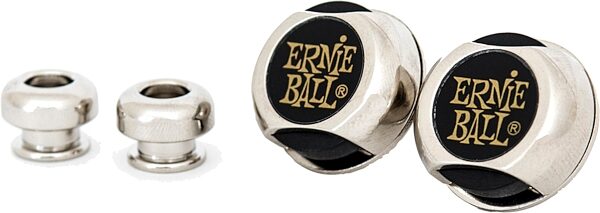 Ernie Ball Super Lock Guitar Strap Locks, Nickel, P04600, Action Position Back