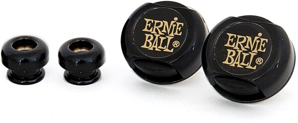 Ernie Ball Super Lock Guitar Strap Locks, Black, Action Position Back