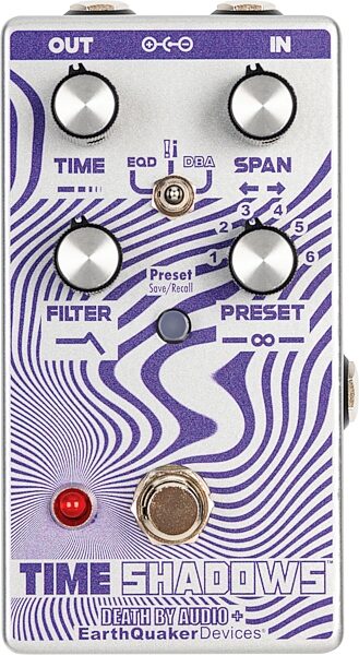 EarthQuaker Devices x Death By Audio Time Shadows V2 Pedal, New, Action Position Front
