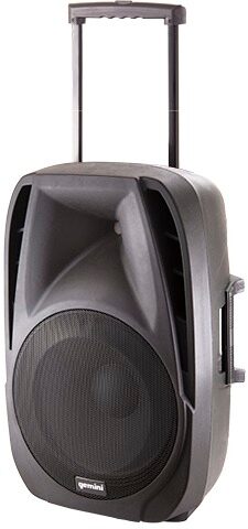 Gemini ES-15TOGO Powered PA System with Wireless Microphones, Blemished, Angle Handle Raised