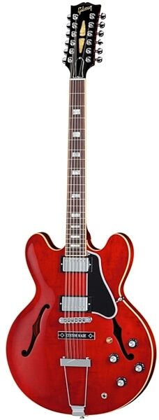 Gibson ES-335 Electric Guitar, 12-String (with Case), Antique Cherry Vintage Gloss