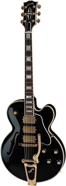 Gibson 2019 ES-275 Black Beauty Bigsby Thinline Semi-Hollowbody Electric Guitar (with Case), Main