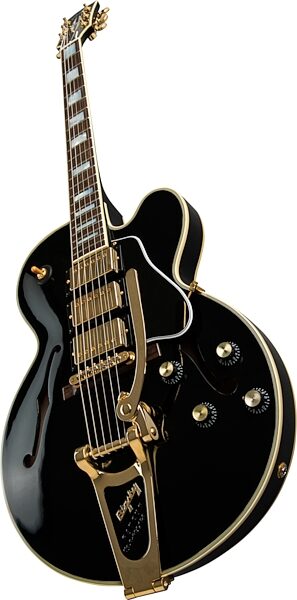 Gibson 2019 ES-275 Black Beauty Bigsby Thinline Semi-Hollowbody Electric Guitar (with Case), Action Position Back