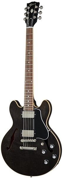 Gibson ES-339 Gloss Electric Guitar (with Case), Transparent Black, Main