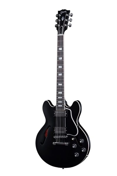 Gibson 2016 ES-339 Satin Electric Guitar (with Case), Ebony Front