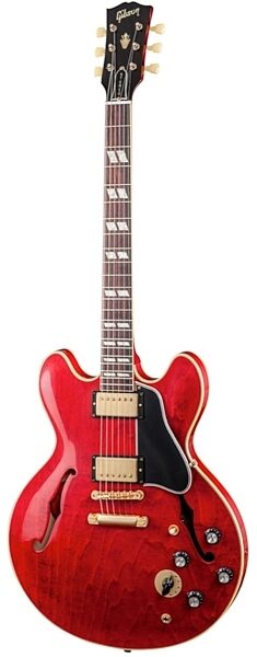 Gibson 1964 ES-345TD Electric Guitar (with Case), Satin Cherry - Front Angle