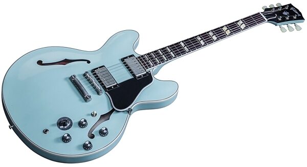 Gibson 2016 Limited Edition 1964 ES-345 VOS Electric Guitar (with Case), Sea Foam Green Closeup