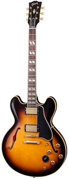 Gibson 1959 ES-345TD Electric Guitar (with Case), Historic Burst - Front Angle