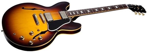Gibson Memphis 50th Anniversary 1963 ES-335 Electric Guitar (with Case), Historic Burst - Closeup