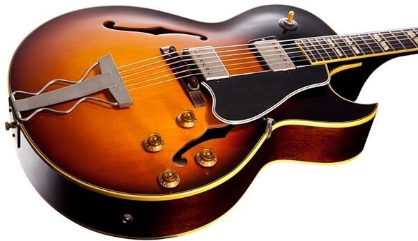 Gibson 1959 ES-175S Historic Electric Guitar (with Case), Vintage Burst - Closeup