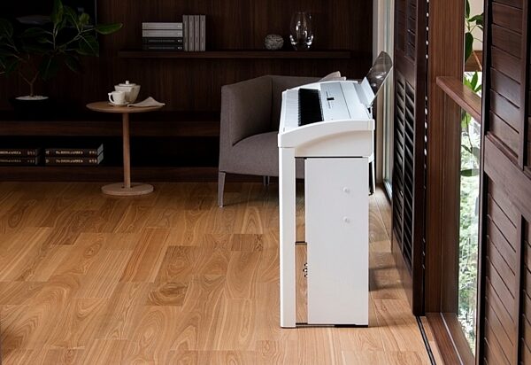 Kawai ES8 Portable Digital Piano, White Setup