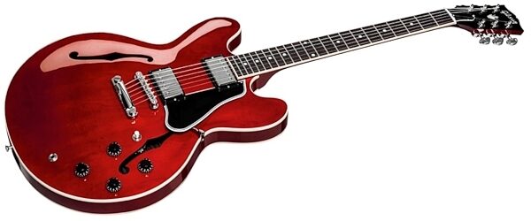Gibson ES-335 Electric Guitar (with Case), Cherry - Closeup