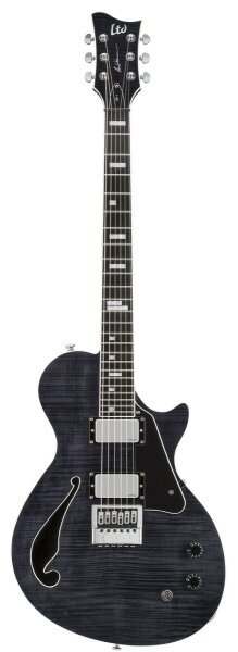 ESP LTD BW-1 EverTune Ben Weinman Electric Guitar (with Case), See Thru Black