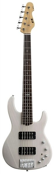 ESP E-II AP-5 Electric Bass, 5-String (with Case), See Thru White