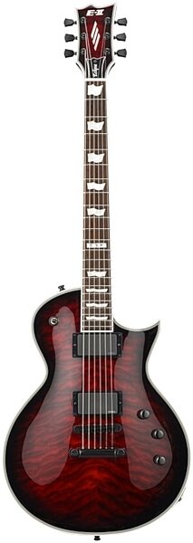 ESP E-II ECQM Eclipse Electric Guitar (with Case), Black Cherry Sunburst