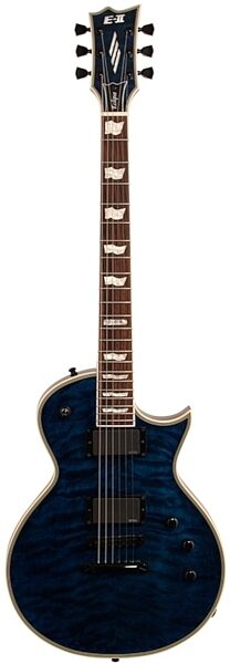 ESP E-II ECQM Eclipse Electric Guitar (with Case), Marine Blue