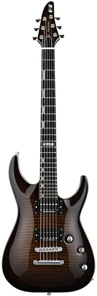 ESP E-II Horizon III FMNT Electric Guitar (with Case), Dark Brown Sunburst