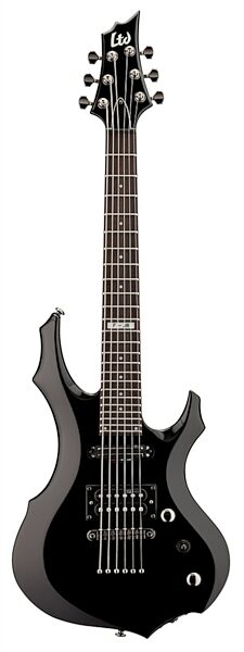 ESP LTD F-Junior Electric Guitar (with Gig Bag), Black